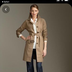 EUC Talbots khaki trench coat